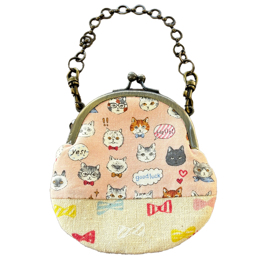 がま口ポーチ・チェーン付　中