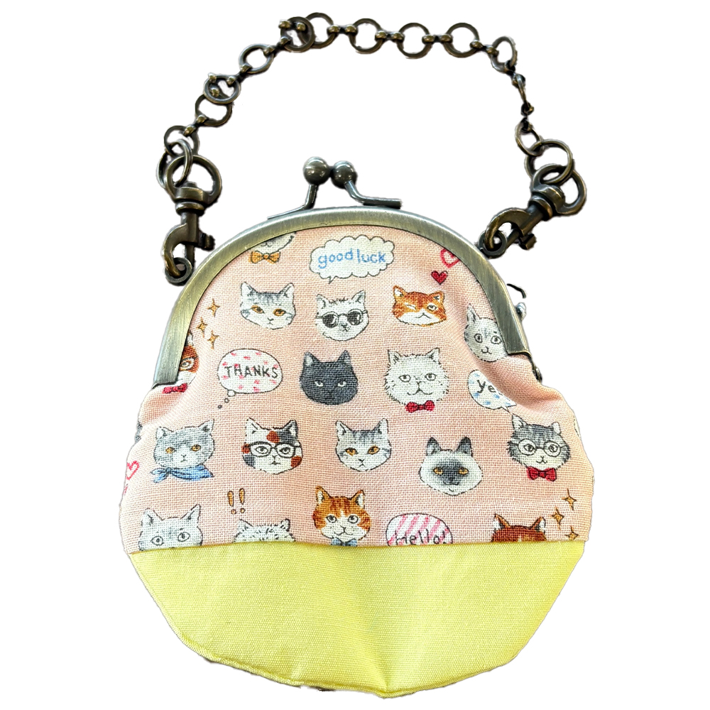 がま口ポーチ・チェーン付　中