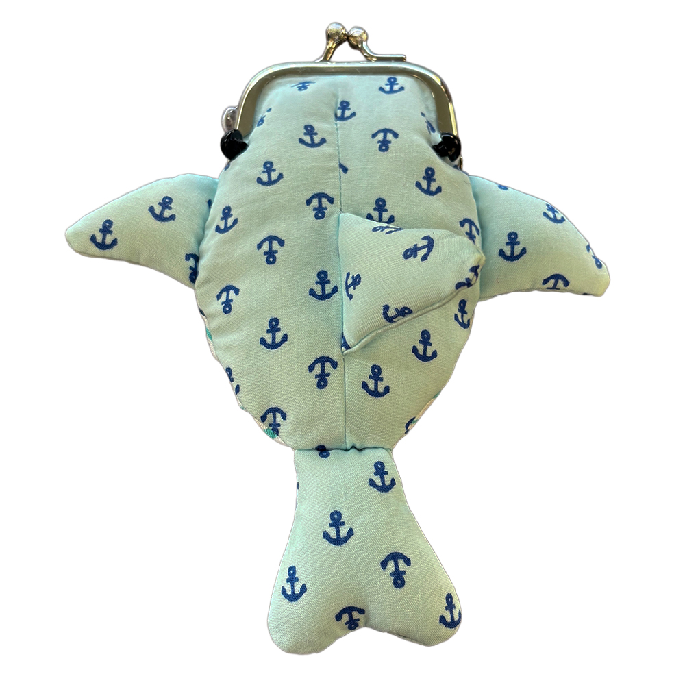 がま口ポーチ・ジンベイザメ型　小