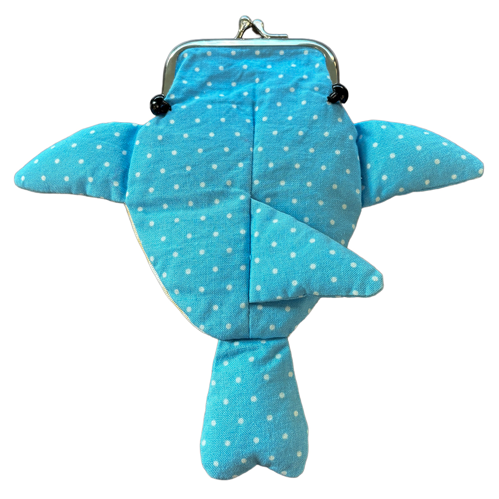 がま口ポーチ・ジンベイザメ型　中